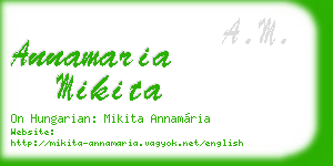 annamaria mikita business card