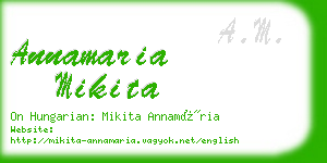 annamaria mikita business card